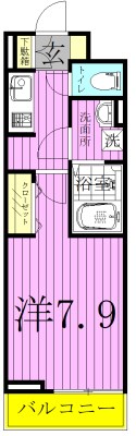 ラ　ラ　トマート　B 102号室 間取り