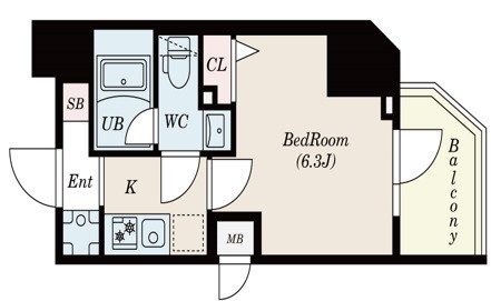 S-RESIDENCE松戸Cosmea 1005号室 間取り