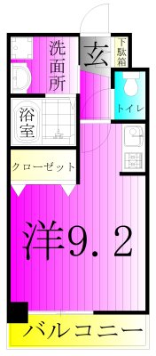 ジョリー柏 103号室 間取り
