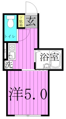レクラン五反野 間取り図