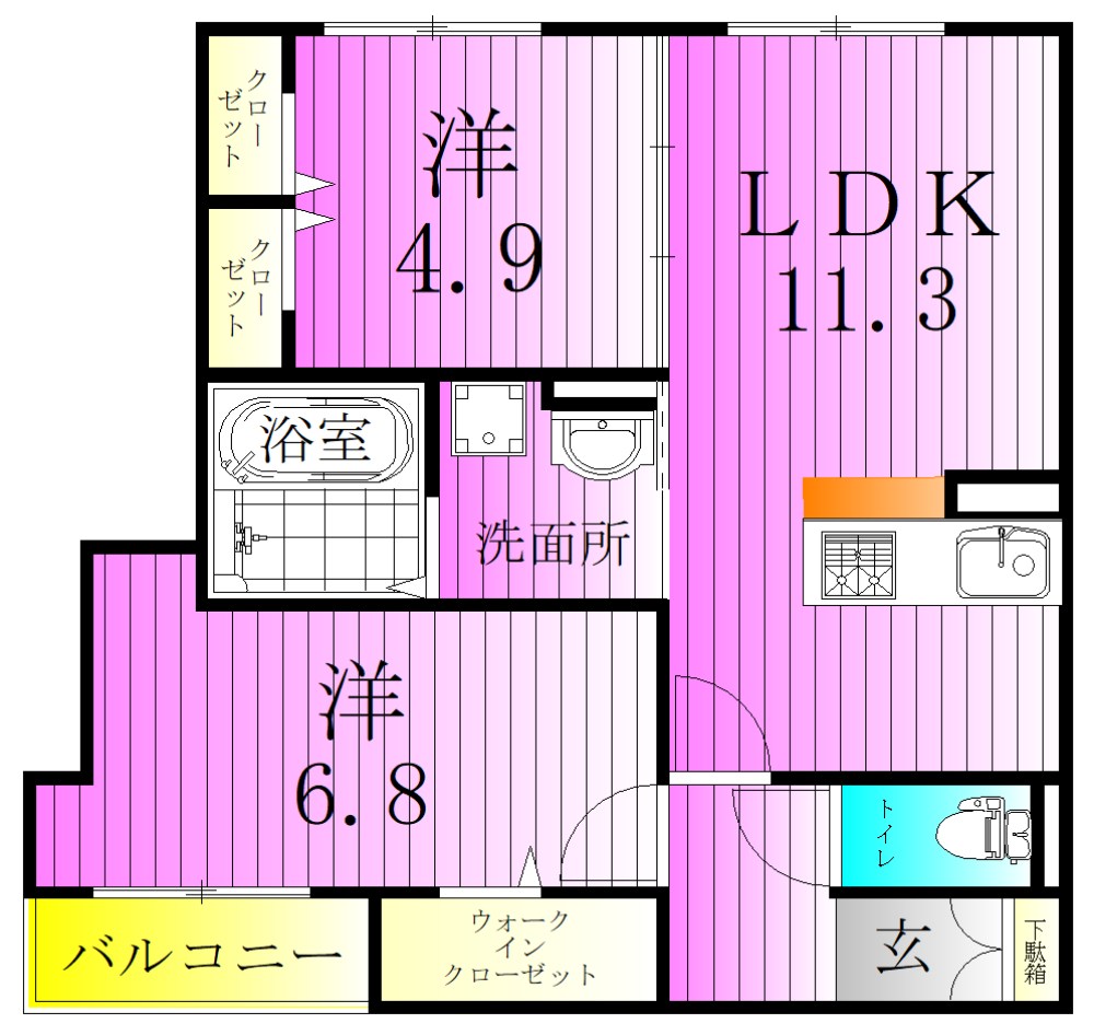 セレスティア扇V 間取り図