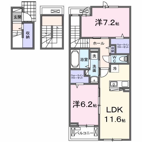 ココ　ラ　フェリーチェＢ 302号室 間取り