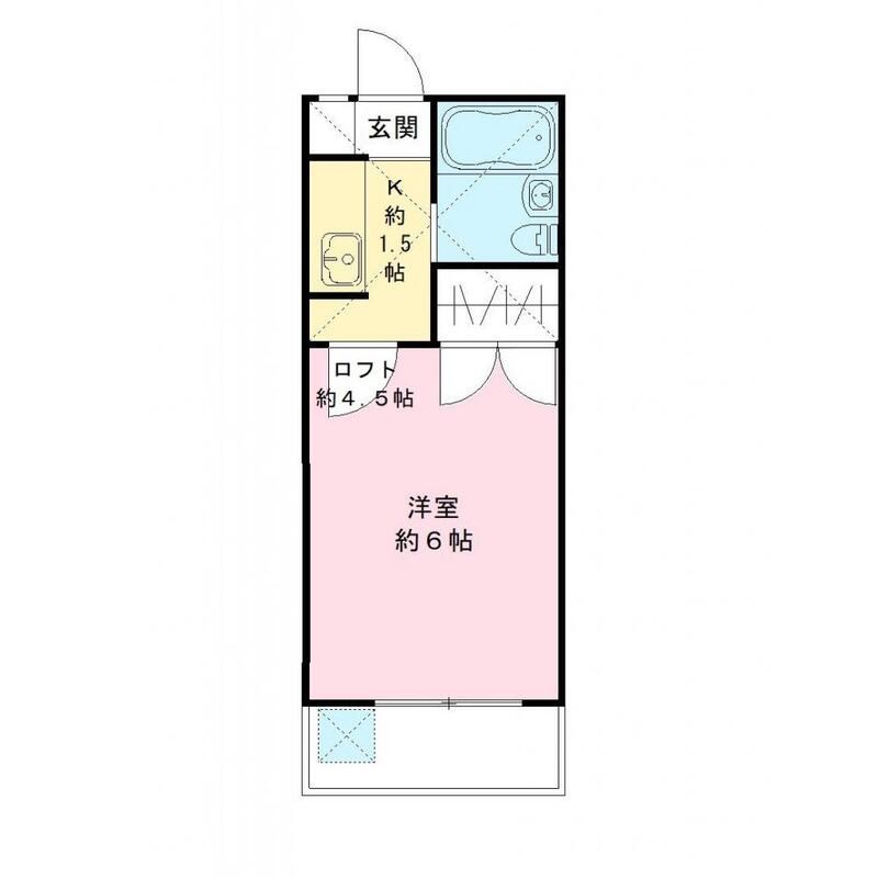 メゾン鎌ケ谷　B棟 103号室 間取り