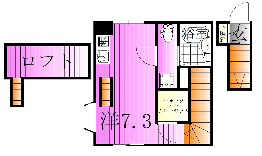 ハピネス 間取り図