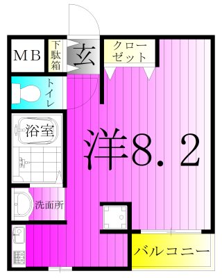 クレストガーデン柏壱番館 間取り図