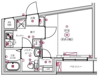 レンティーヴァ綾瀬 間取り図