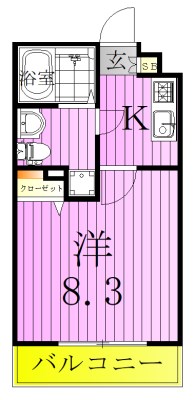 レンティーヴァ綾瀬 間取り図