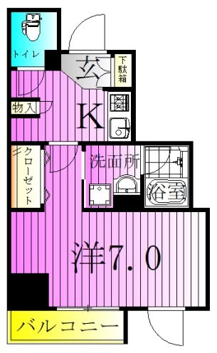 グランカーサ綾瀬 間取り図