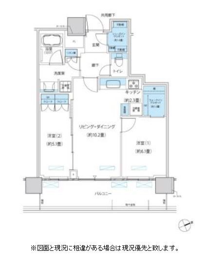 パークシティ柏の葉キャンパス　ザ・ゲートタワー　ウエスト 2009号室 間取り