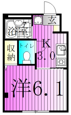 クレセール雅 間取り図