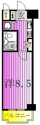 ＺＡＭＡエンゼルハイム北千住 間取り図