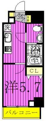 ＡＺＥＳＴ北千住 間取り図