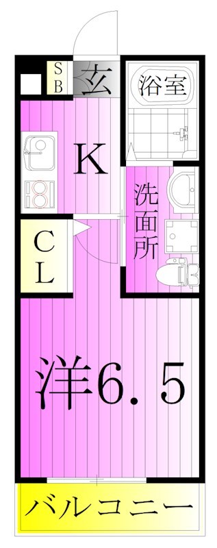 エストゥルース亀有 間取り図