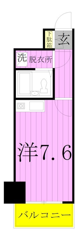 コスモ北千住 間取り図
