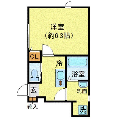 ウィング・ジムコC棟 間取り図