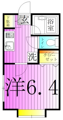 210アパートメントＢ 間取り図