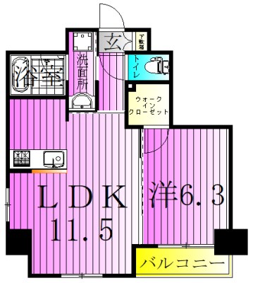 ラグゼナ北千住 間取り図