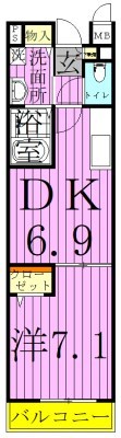 サニーヴィラ西新井 間取り図