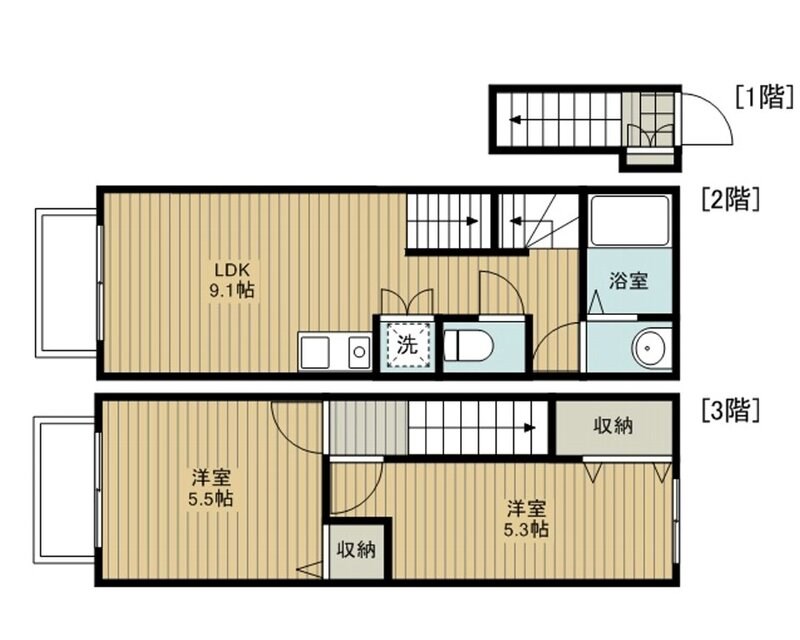 レベアス北千住 間取り図