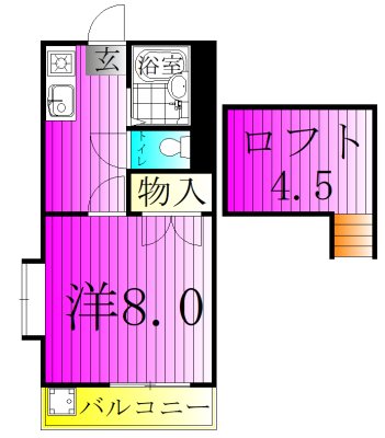 カルソニア初石 203号室 間取り