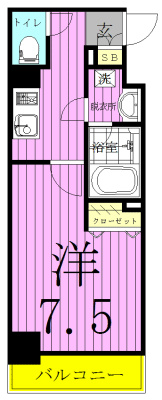 エストピア八潮 間取り図