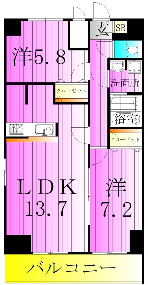 アートサイドヒルズ 間取り図
