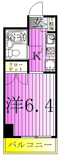コスモ亀有V 間取り図