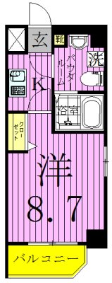 ＧＥＮＯＶＩＡ西新井大師ｇｒｅｅｎ　ｖｅｉｌ 間取り図