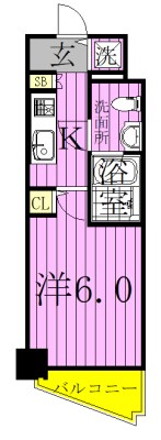 プラシア北千住 間取り図