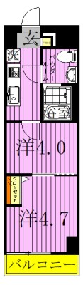 アンベリールマーロ北綾瀬２ 間取り図