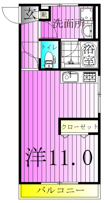 カルム町屋 間取り図