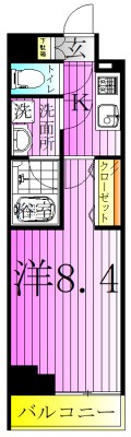アレスグーテ北千住 間取り図