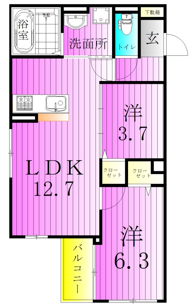 セレスティア扇V 間取り図