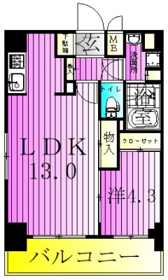 ORSUS　UMEJIMA 間取り図