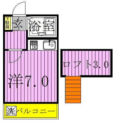 ブリーエンハウス・光ヶ丘 104号室 間取り