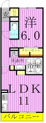 Ｐｅｏｎｙ豊明 間取り図