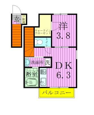 グリーンソレアード 210号室 間取り
