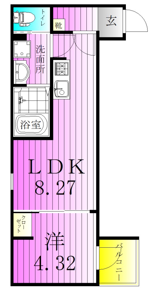 GRADUS西新井 間取り図