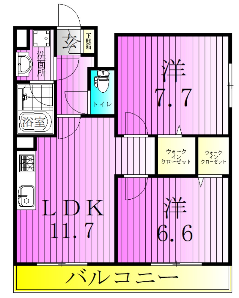 フィレール南千住 間取り図