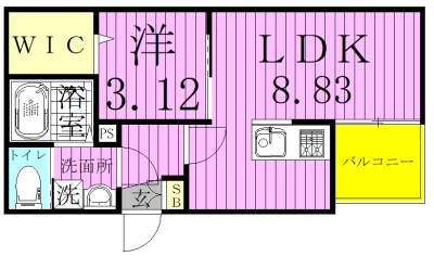 ボヌール南流山 203号室 間取り