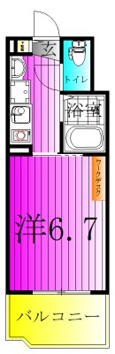 パティオ坂巻 321号室 間取り