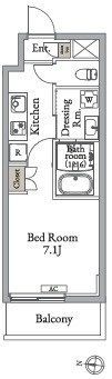 メトロステージ亀有 間取り図