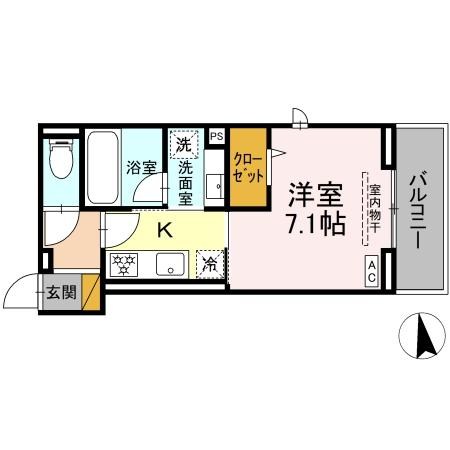 STELLA新松戸 201号室 間取り