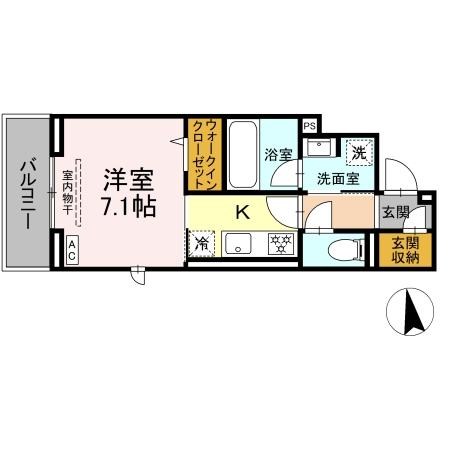 STELLA新松戸 303号室 間取り