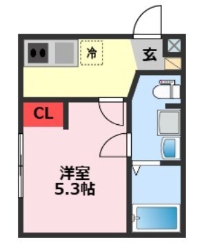 COZY　NOOK (コージーヌック) 201号室 間取り