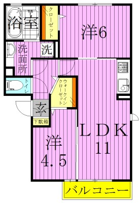 カルモヴィータ 間取り図