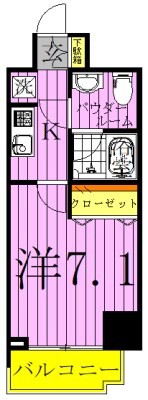 プレール・ドゥーク北千住 間取り図