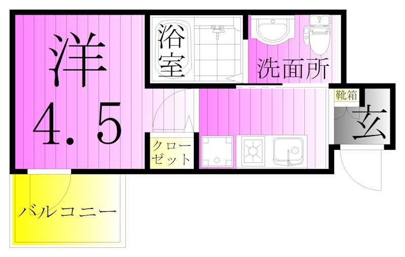 ウラノス竹の塚 間取り図