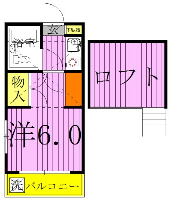 ジュネパレス我孫子第05  201号室 間取り