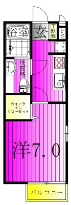 ヴィラ・グランメール 101号室 間取り